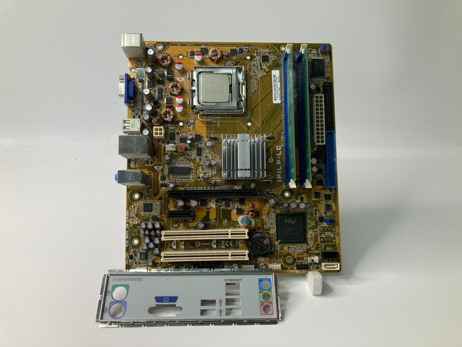 Vintage ASUS IPILP-LC Motherboard W/ Pentium Dual-Core E2140 1MB DDR2 Ram