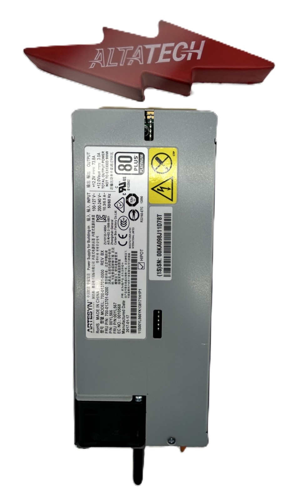 LENOVO 00YL567 900W PLATINUM HIGH EFFECIENCY PS M5