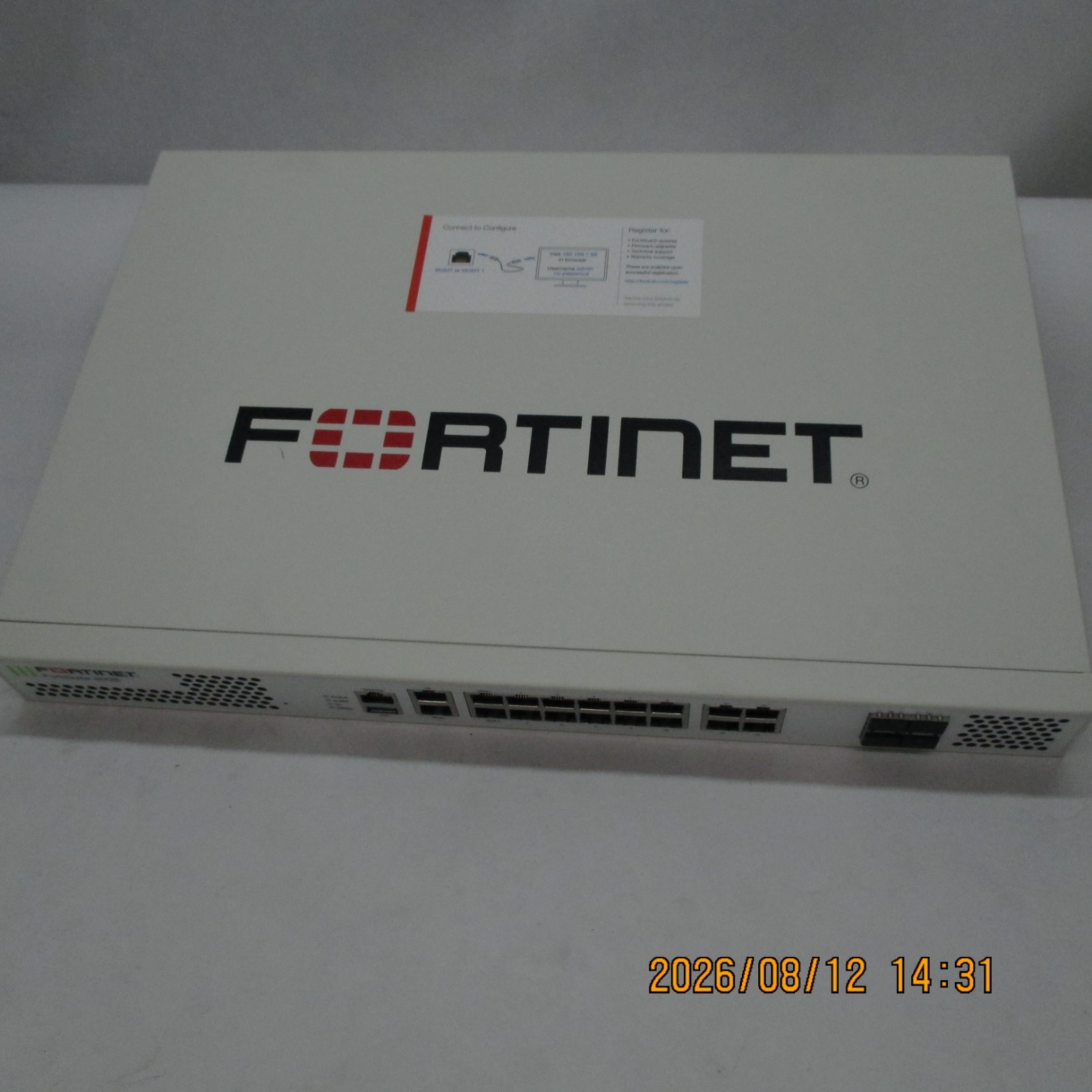 FORTINET FORTIGATE-200E NETWORK SECURITY VPN FIREWALL *FATORY RESET* T5-B15