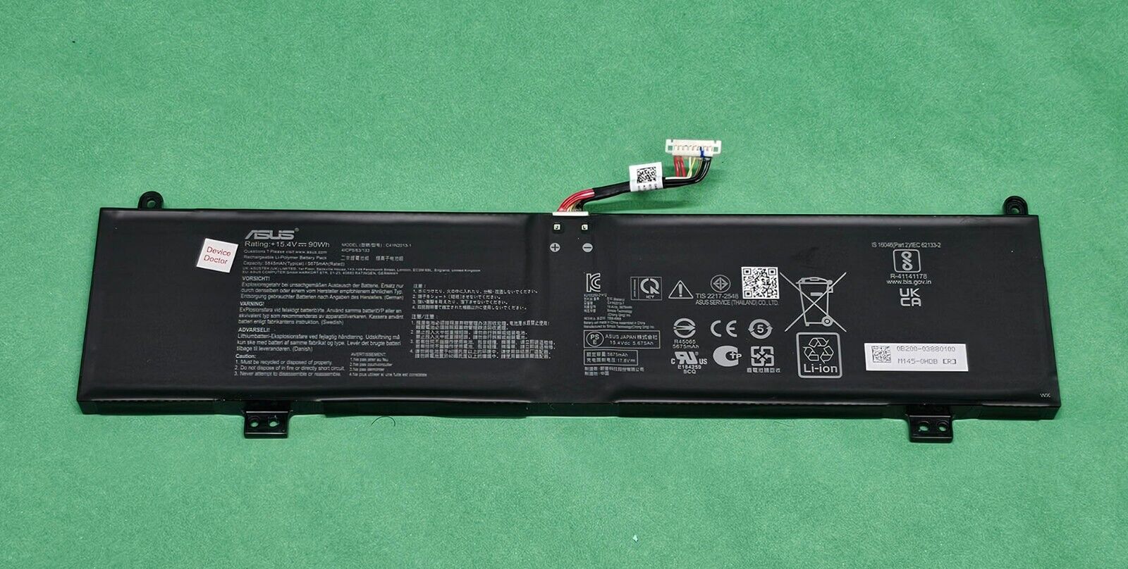 ASUS ROG M16 GU603ZW Genuine Li-Polymer Battery 15.4V 90Wh 5675mAh C41N2013-1