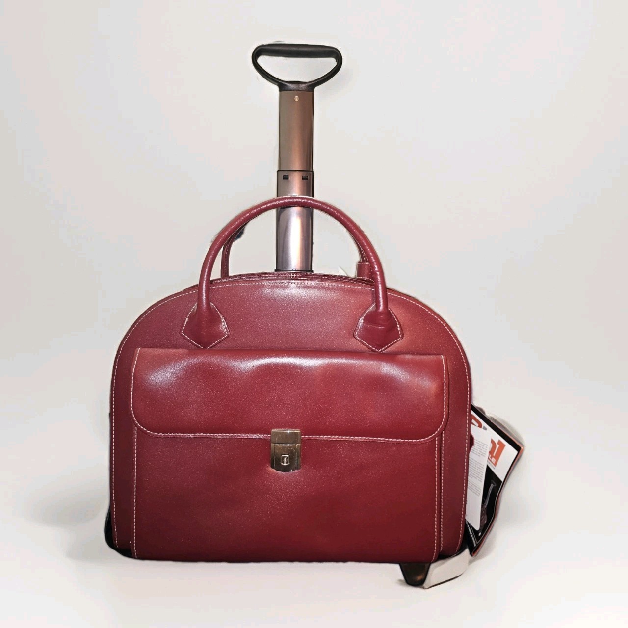 McKLEIN 15" Leather Fly-Through Checkpoint-Friendly Patented Detachable