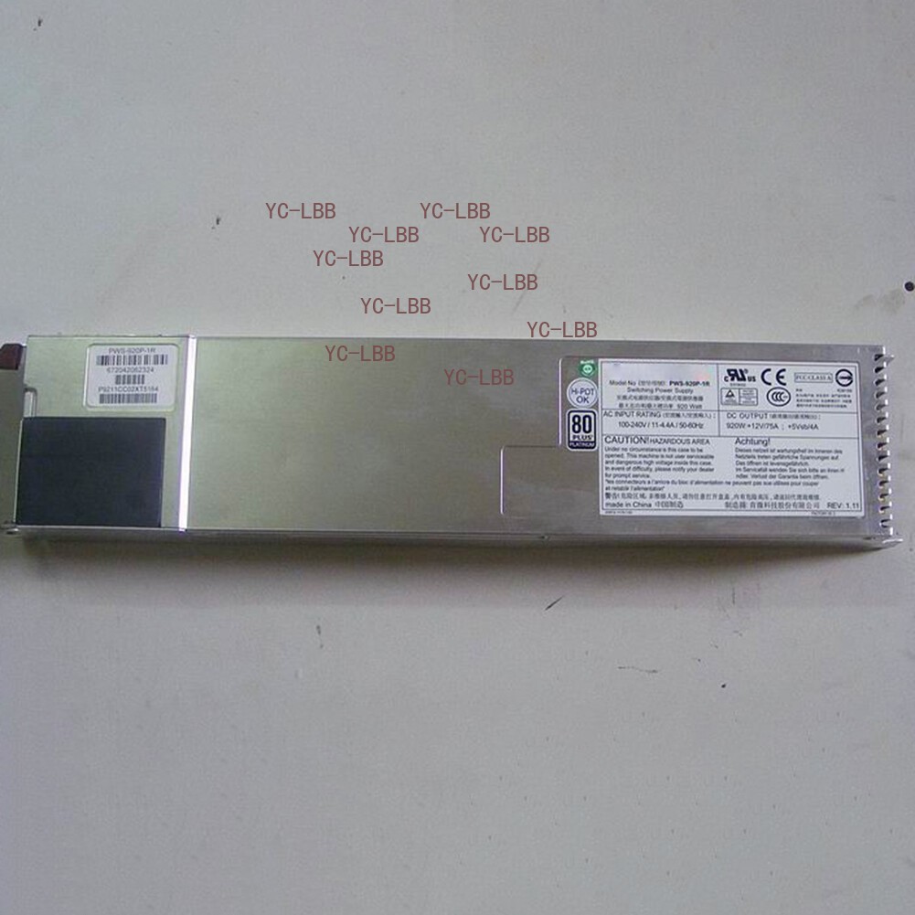 Redundant Power Supply Module 900W For Supermicro PWS-920P-1R