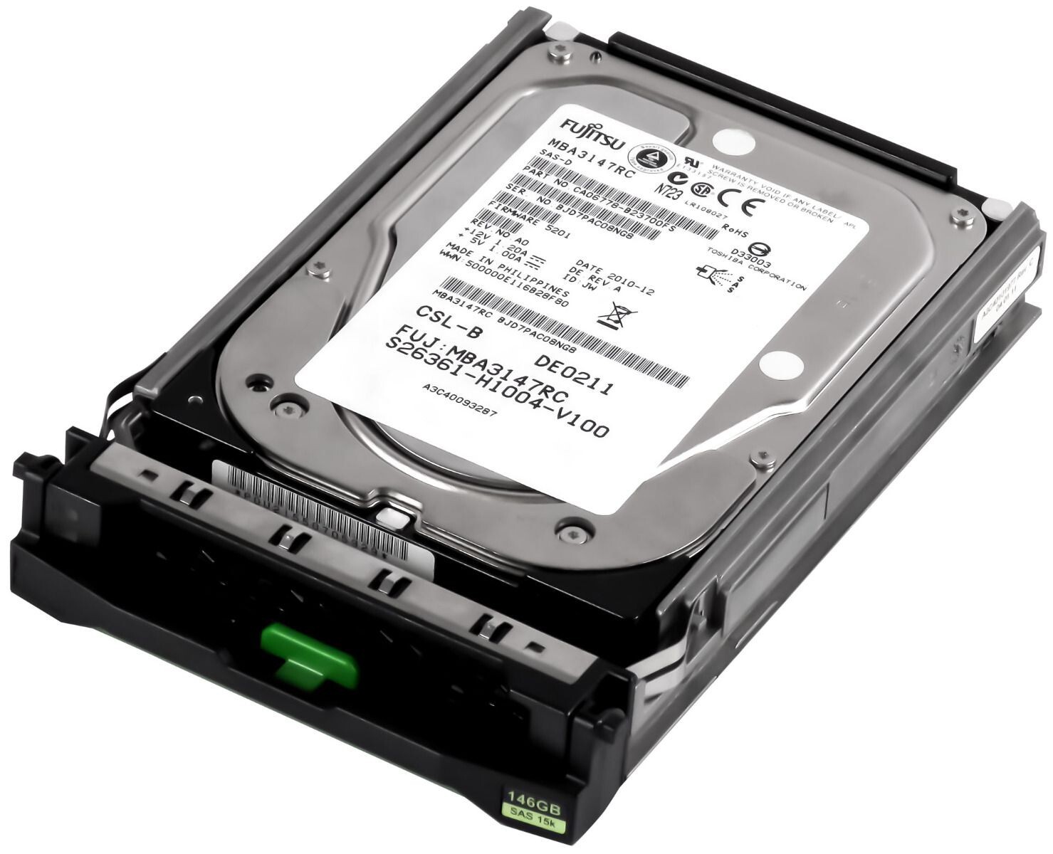 HARD DRIVE FUJITSU S26361-H1004-V100 A3C40093287 MBA3147RC 146GB 15K SAS 3.5''