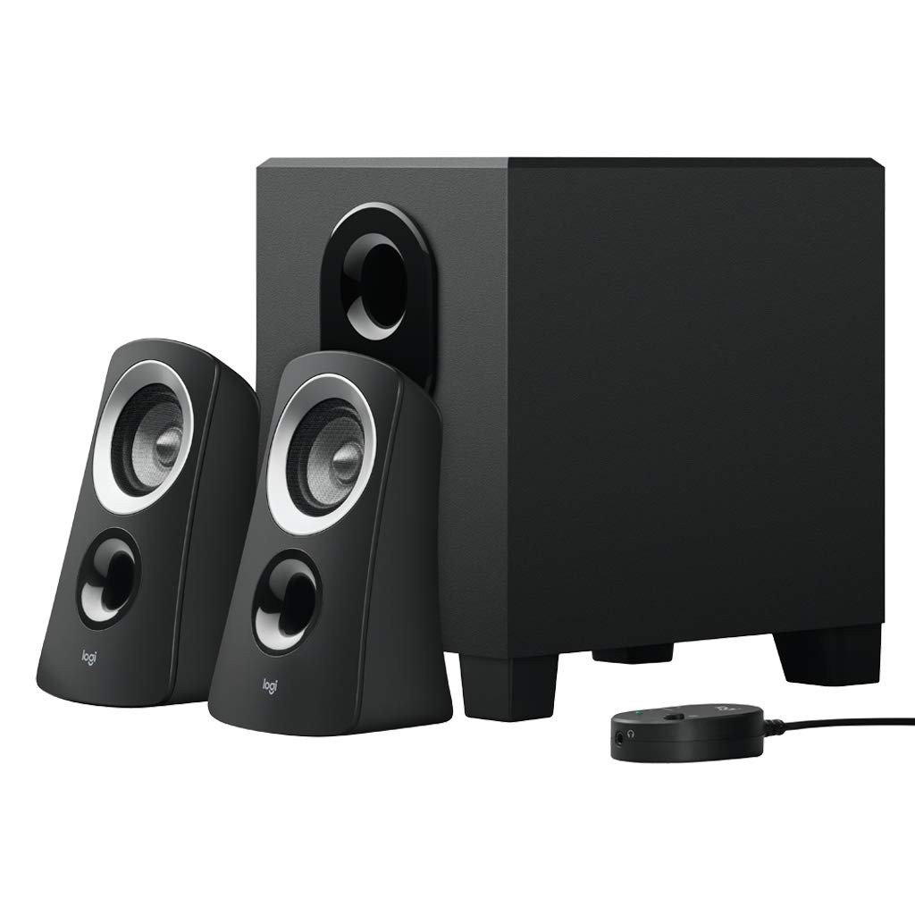 Logitech PC Speaker Z313 Stereo Black 2.1ch Subwoofer attached 3.5mm