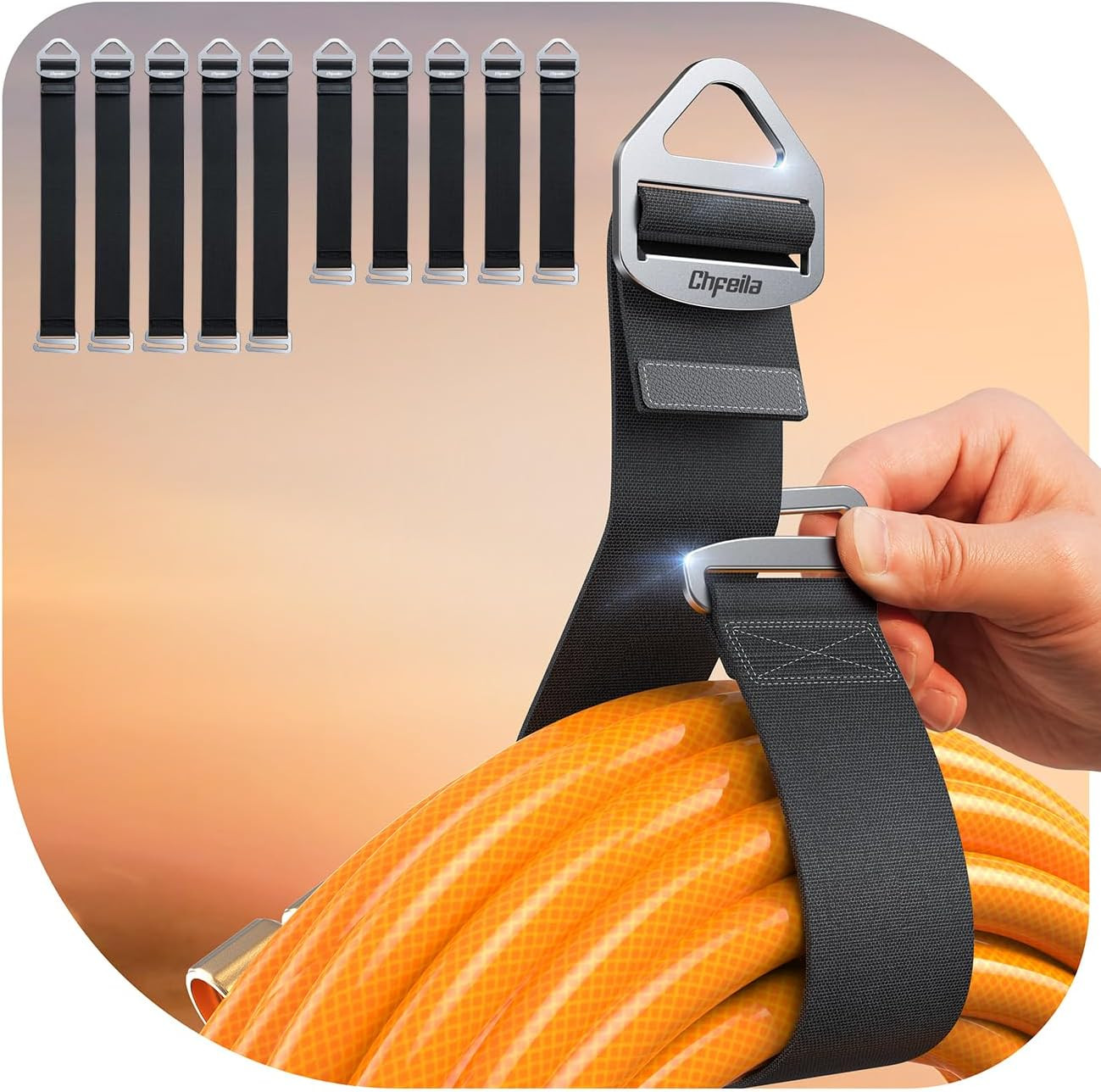 4 Pack Extension Cord Holder Organizer, Auto Lock Cable Straps