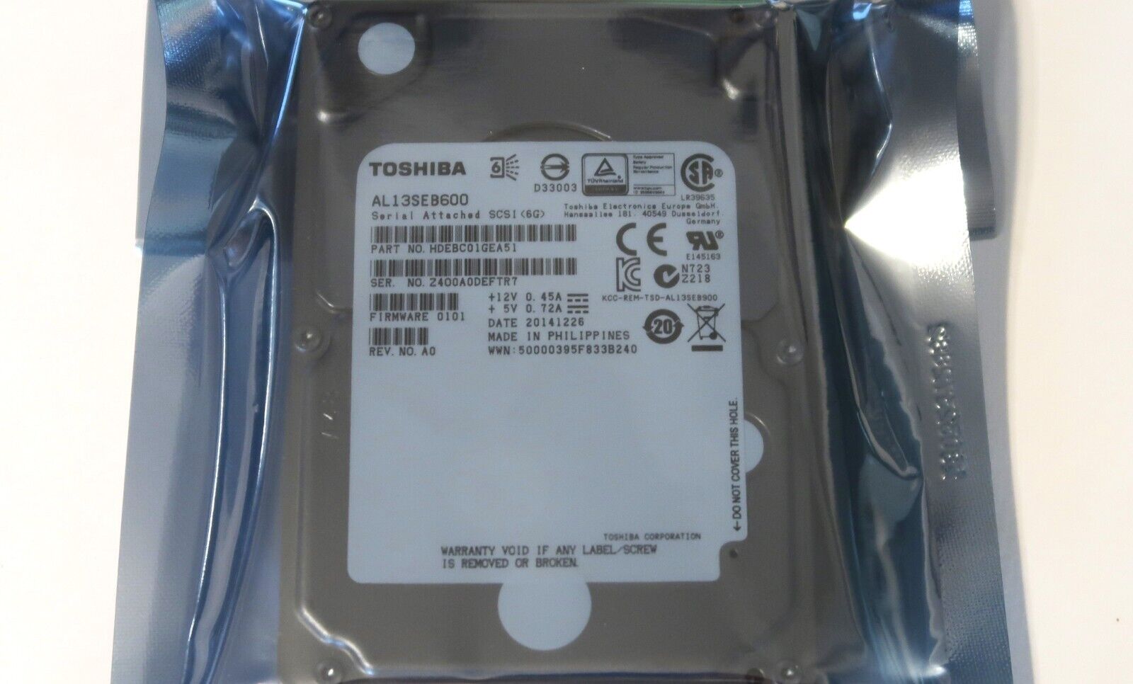 Toshiba HDEBC01GEA51 2.5