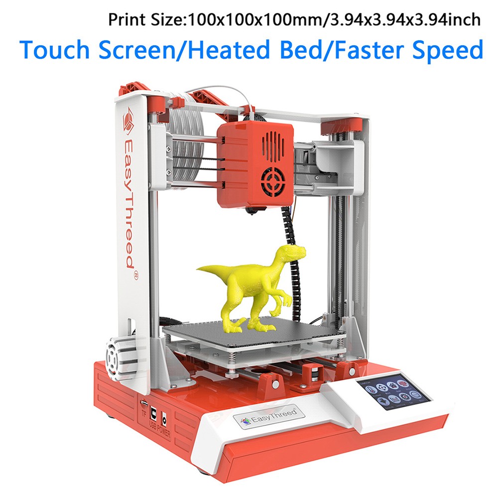 EasyThreed K6 Plus 3D Printer 100x100x100mm Desktop With Touchscreen TF V1