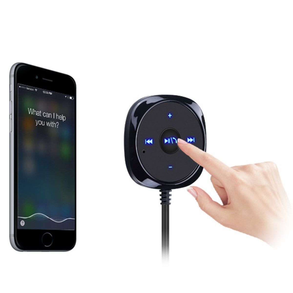 Bluetooth V3 Wireless Audio Receiver Adapter Handsfree Car Kit USB Charger AUX