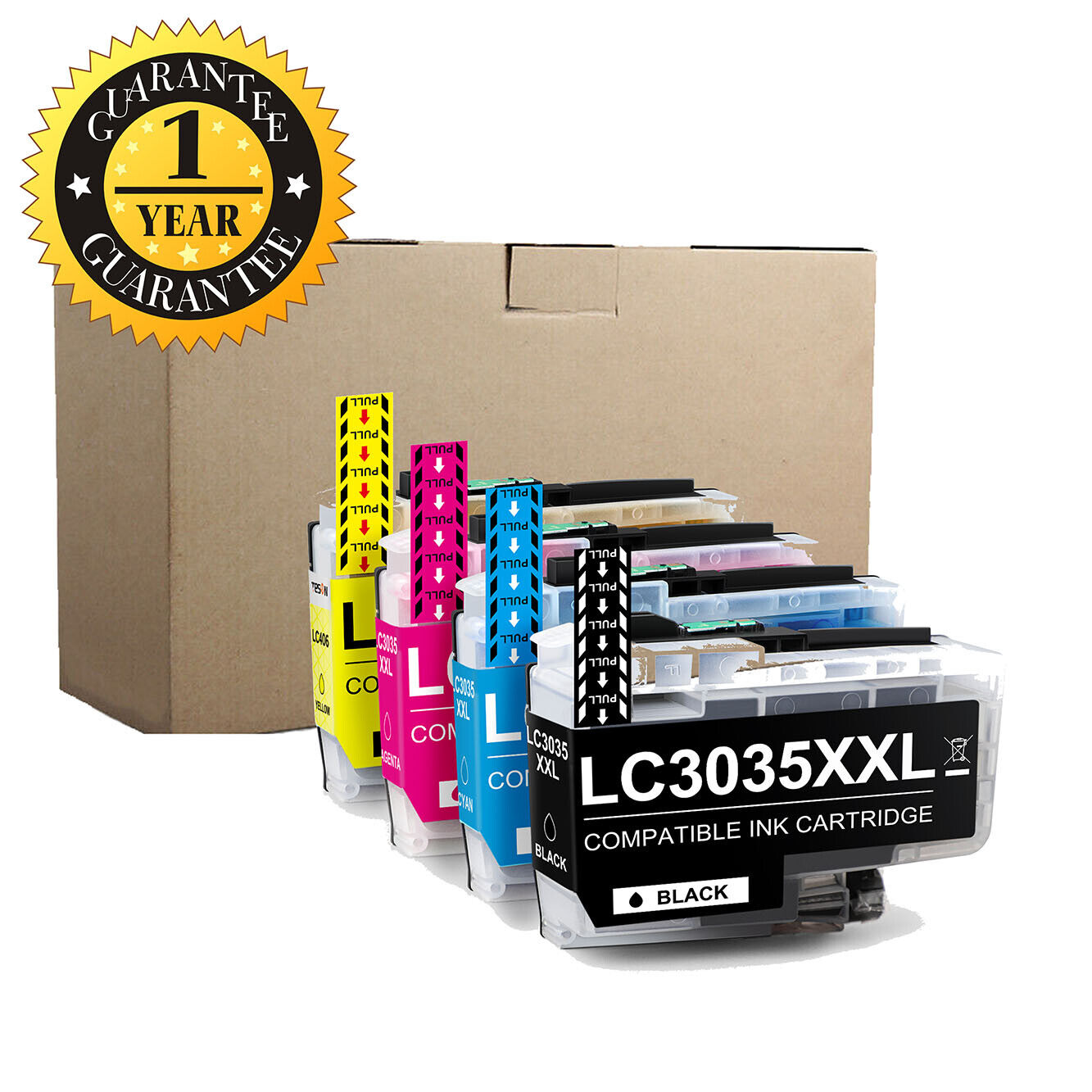 4 Pack LC3035 XXL Compatible Ink Cartridge for Brother MFC-J995DW MFC-J805DW