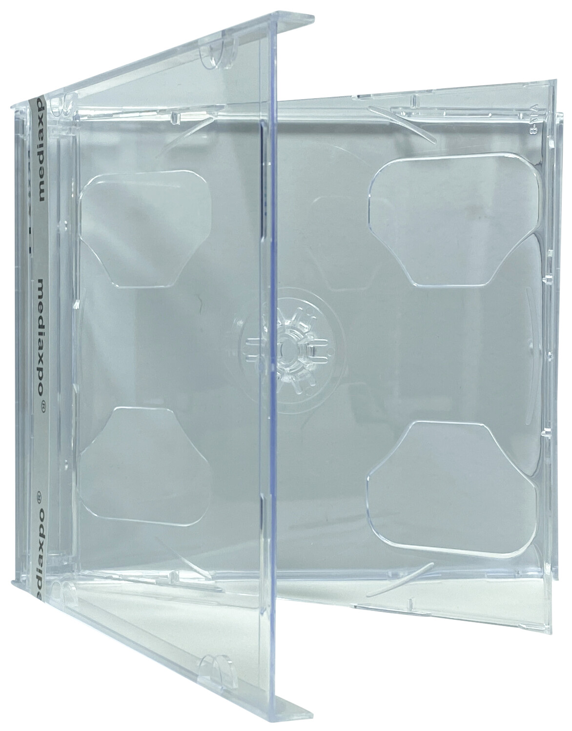 10.4mm Standard Clear Double 2 Discs CD Jewel Case (Smart Tray) Lot