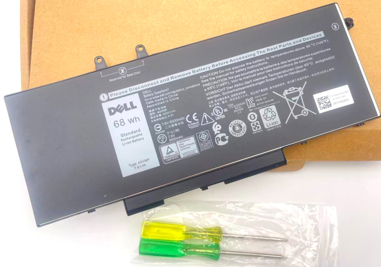 OEM Genuine 4GVMP C5GV2 Battery for Dell Precision 3540 3550 Latitude 5400 5500