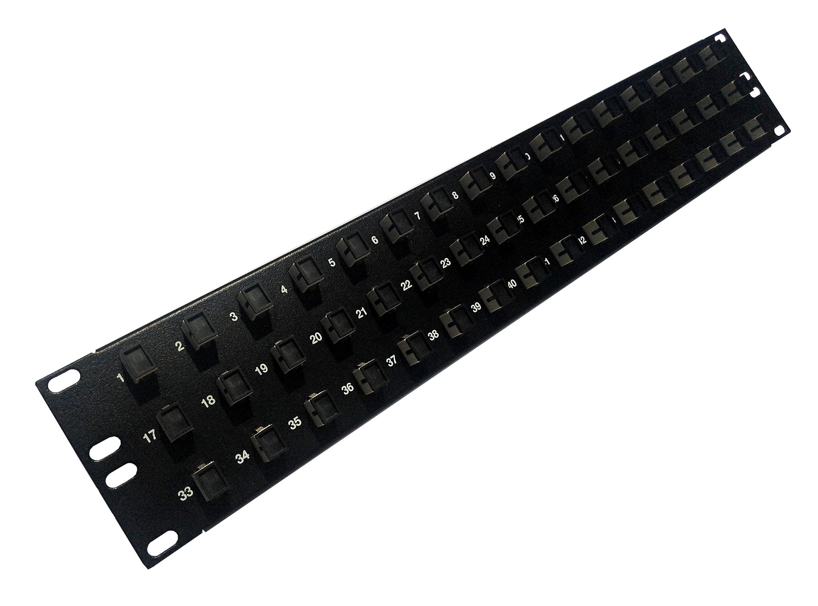 48 Port SC Fiber Patch Panel Multimode Beige Couplers Loaded 2u 19" Fiber Optic