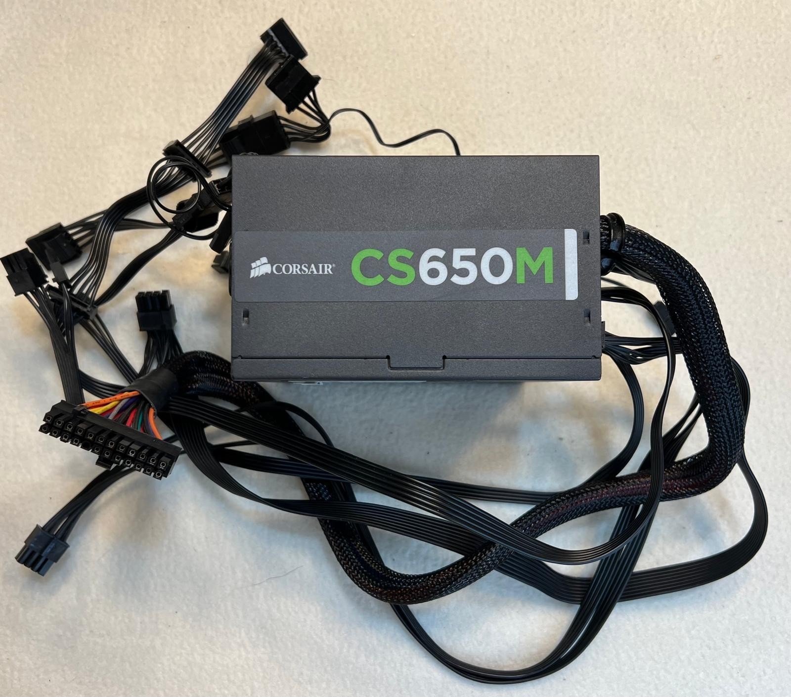 Corsair CS650M 650W 80 PLUS Gold Semi-Modular ATX Power Supply PSU Tested