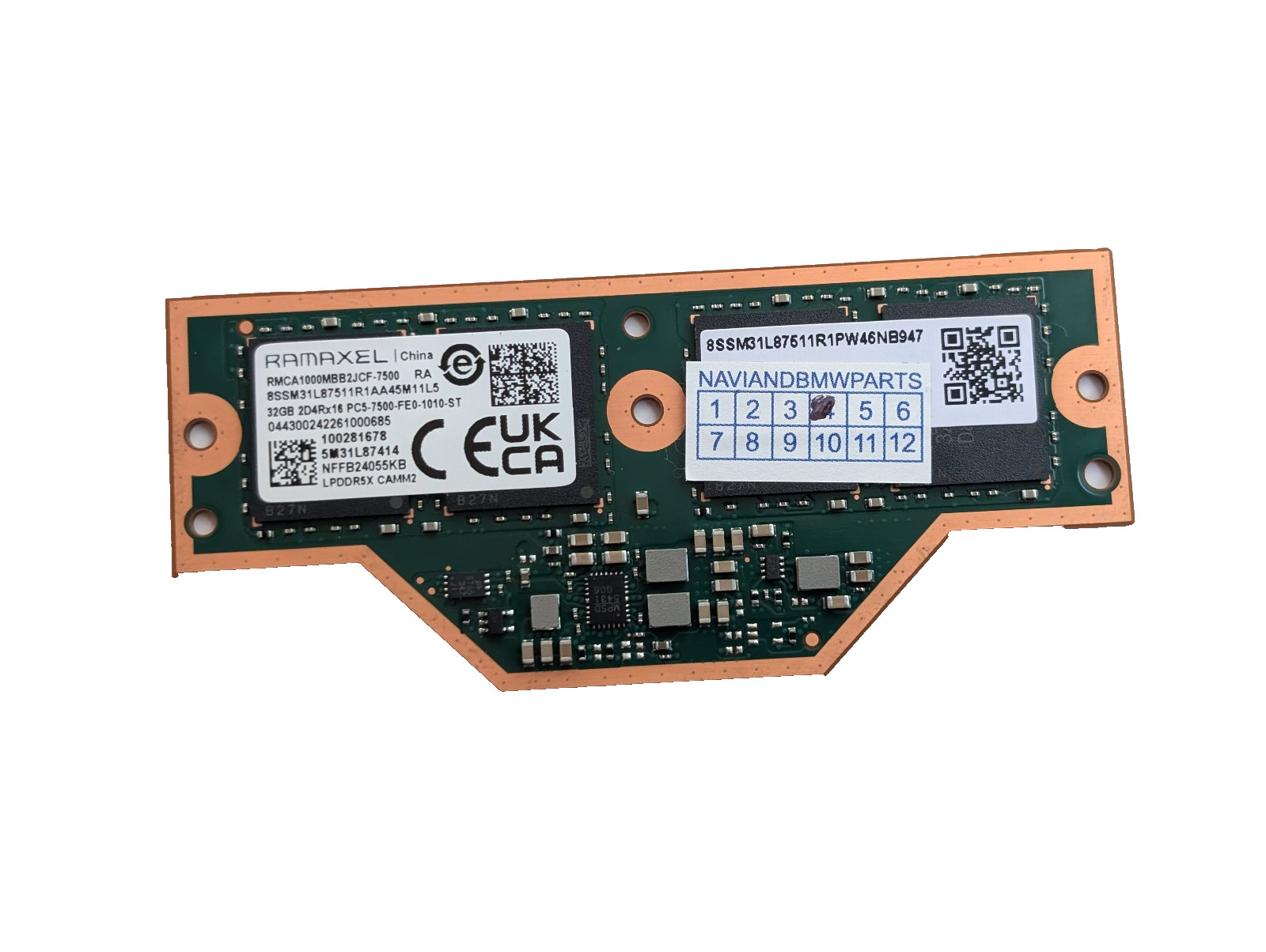 RAMAXEL 32GB LPDDR5x 7500 LPCAMM2 Memory (RMCA1000MBB2JCF) 5M31L87414 | TESTED