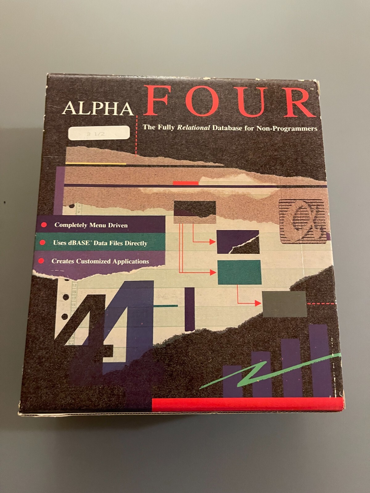 Alpha Four Version ~ Relational Database for Non-Programmers-vintage software