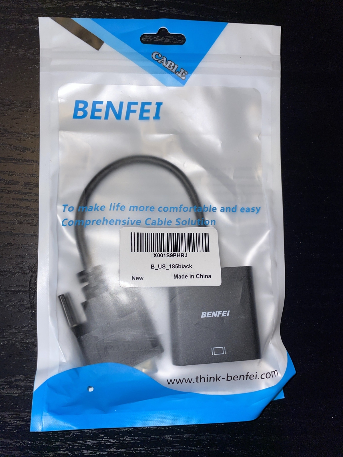 BENFEI Cable B_US_99black New