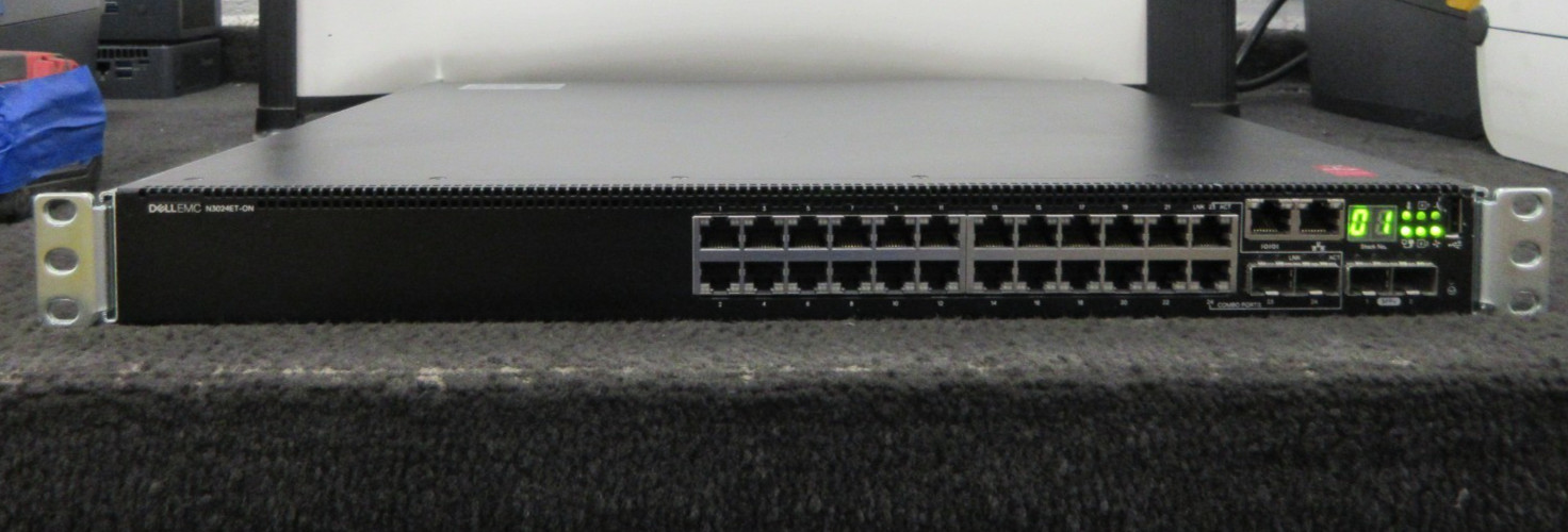 Dell N3024ET-ON PowerSwitch 24-Port GbE L3, 2 SFP, 2 Combo Ports Network Switch