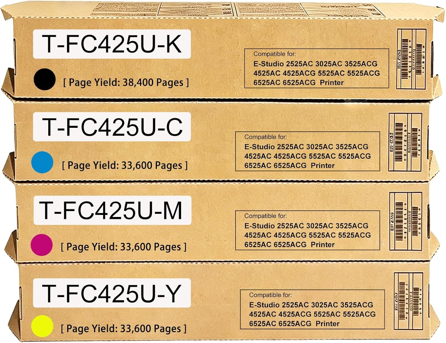 T-FC425U Toner Cartridge for Toshiba e-STUDIO 2525AC/3025AC/3525ACG/4525AC/5525A