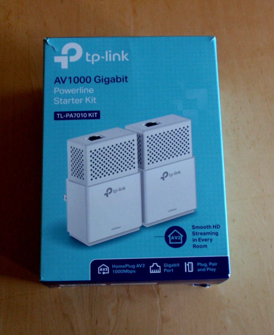 GENUINE TP-Link TL-PA7010P KIT Passthrough Powerline Starter Kit AV1000