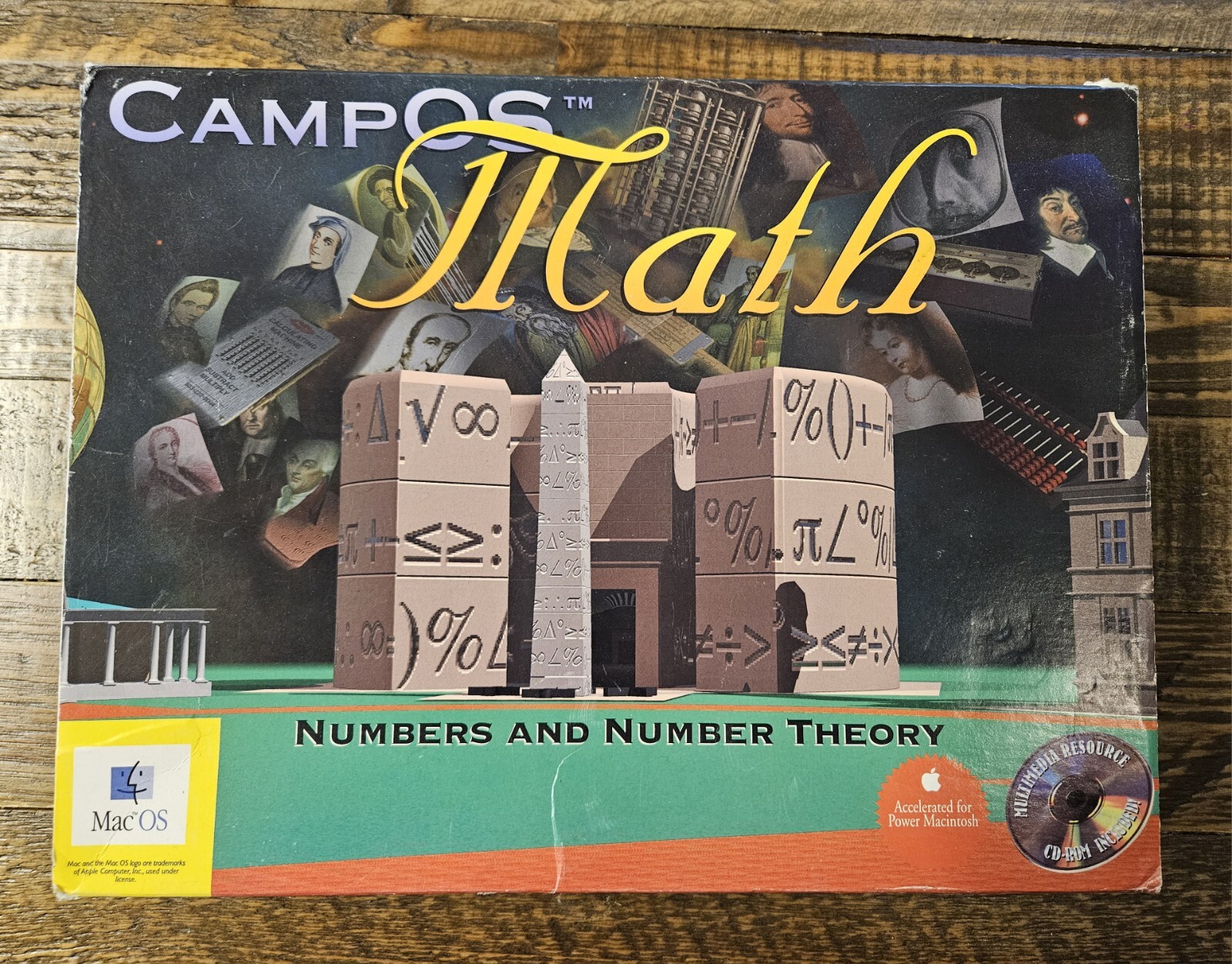 Vintage CampOS Software By Pierian Math Numbers And Number Theory For MAC 1996