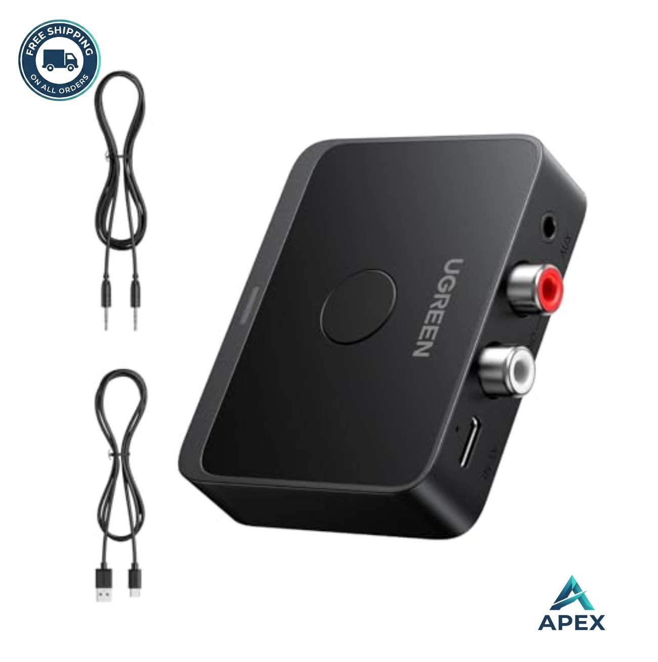 Bluetooth 6.0 Audio Receiver LDAC Hi-Res 24bit 96KHz Low Latency RCA 3.5mm AUX