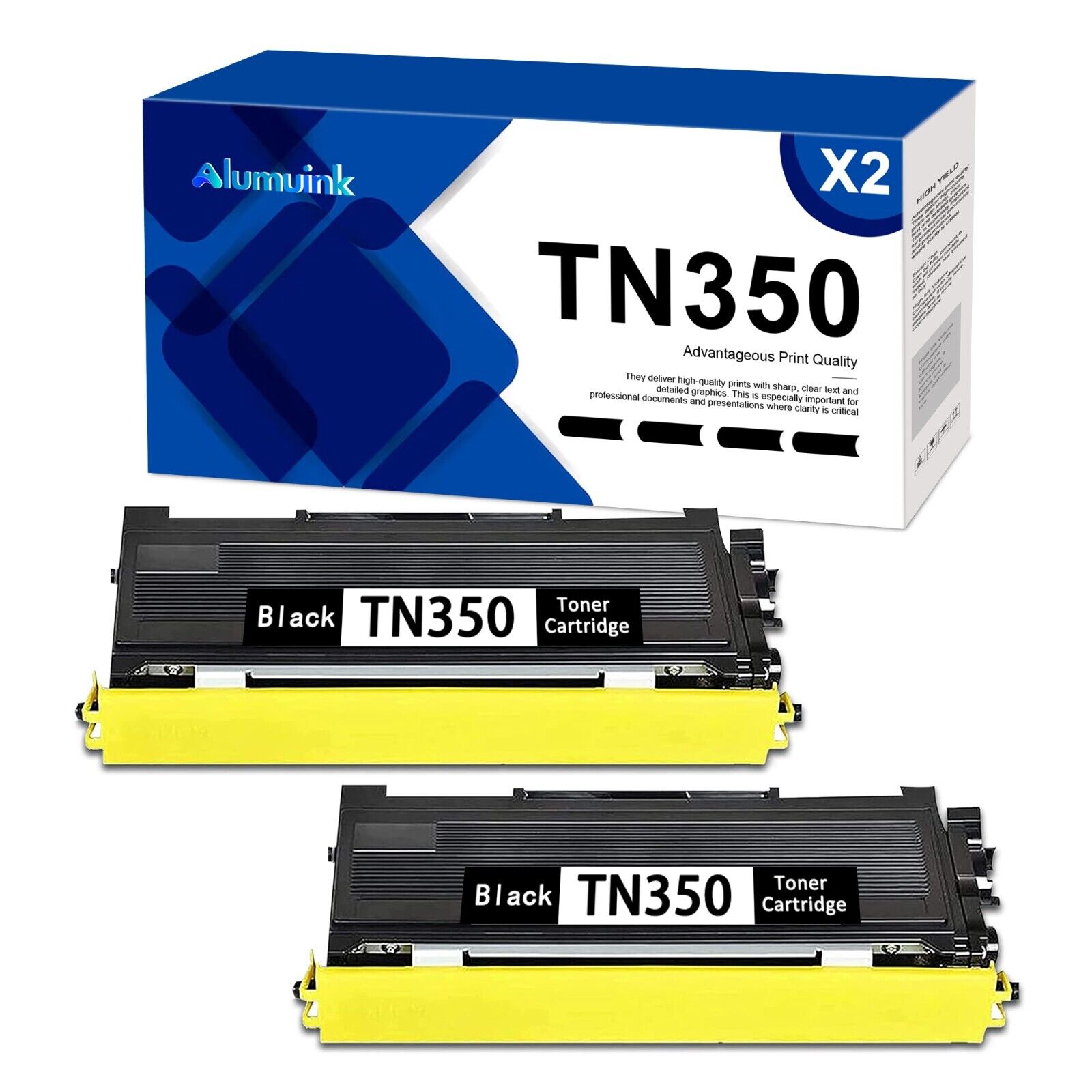 TN350 High Yield Toner Cartridge Replacement for Brother Page Up To 3,000 Pages