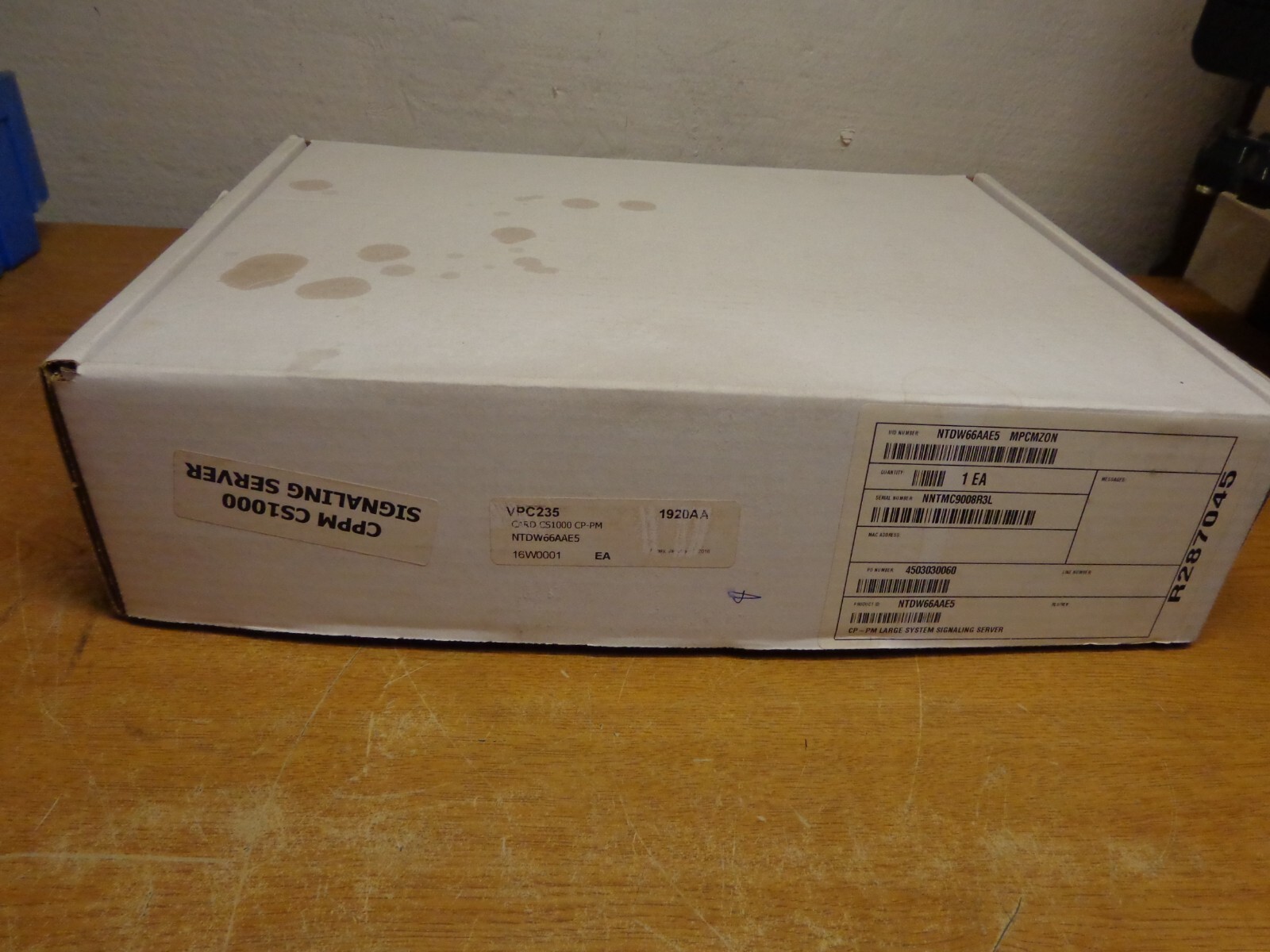 NEW (open box) Nortel NTDW66AAE5 CPPM Server Card CS 1000 CP-PM