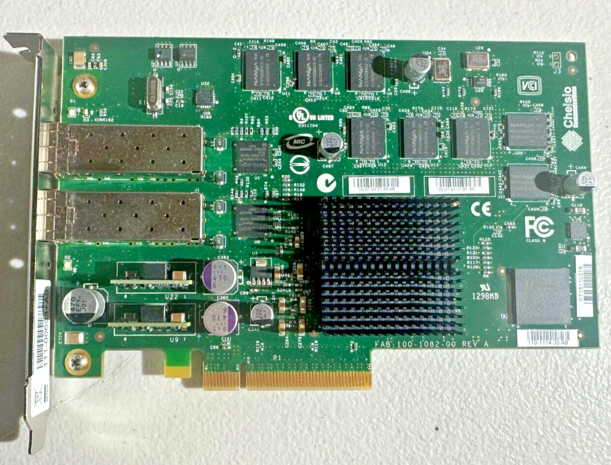 Chelsio 110-1114-30 NetApp Dual Port 10Gbe PCI-E Adapter