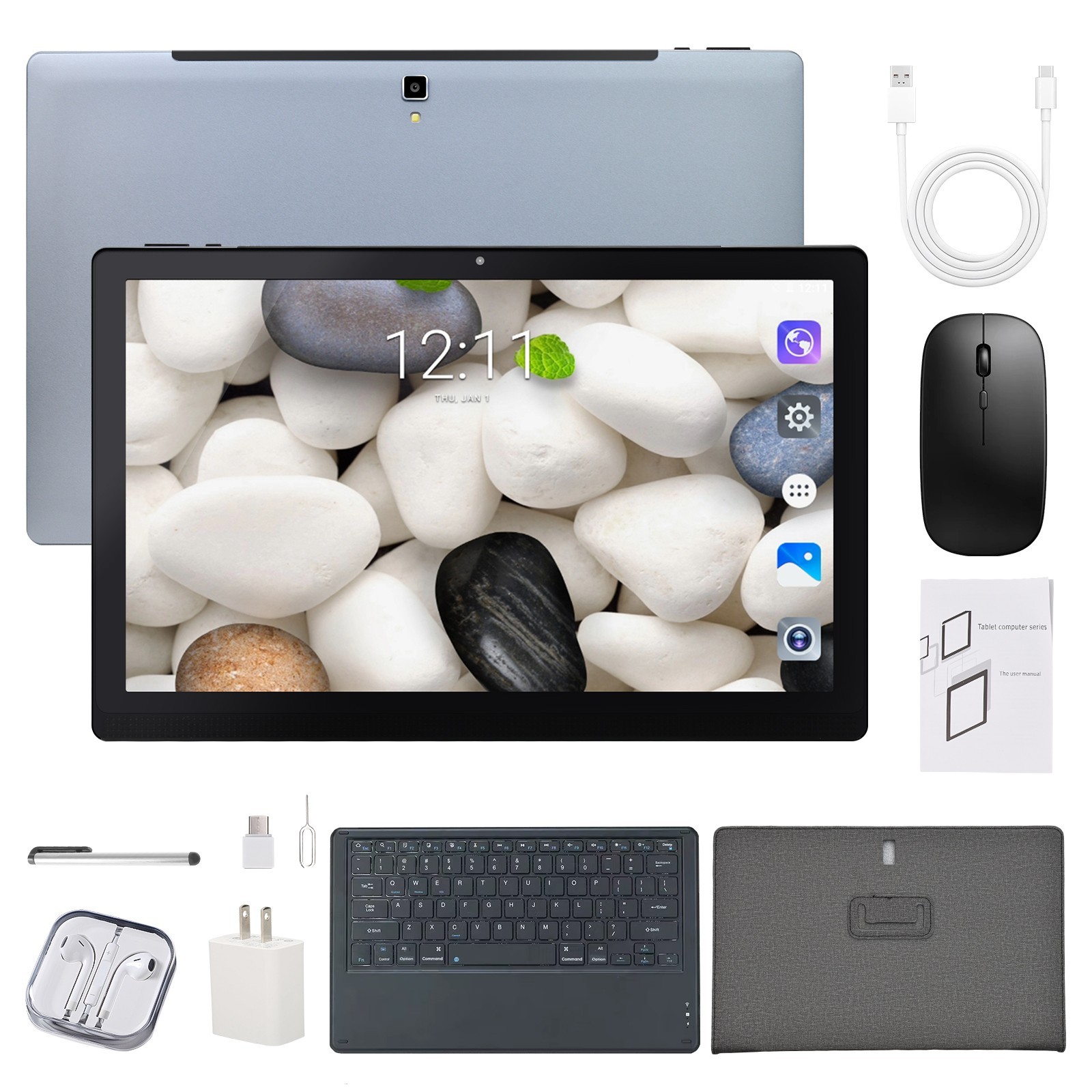 14in 4G Tablet Android 12 12GB RAM 512GB ROM 2000x1200 IPS Bundle Keyboard Case