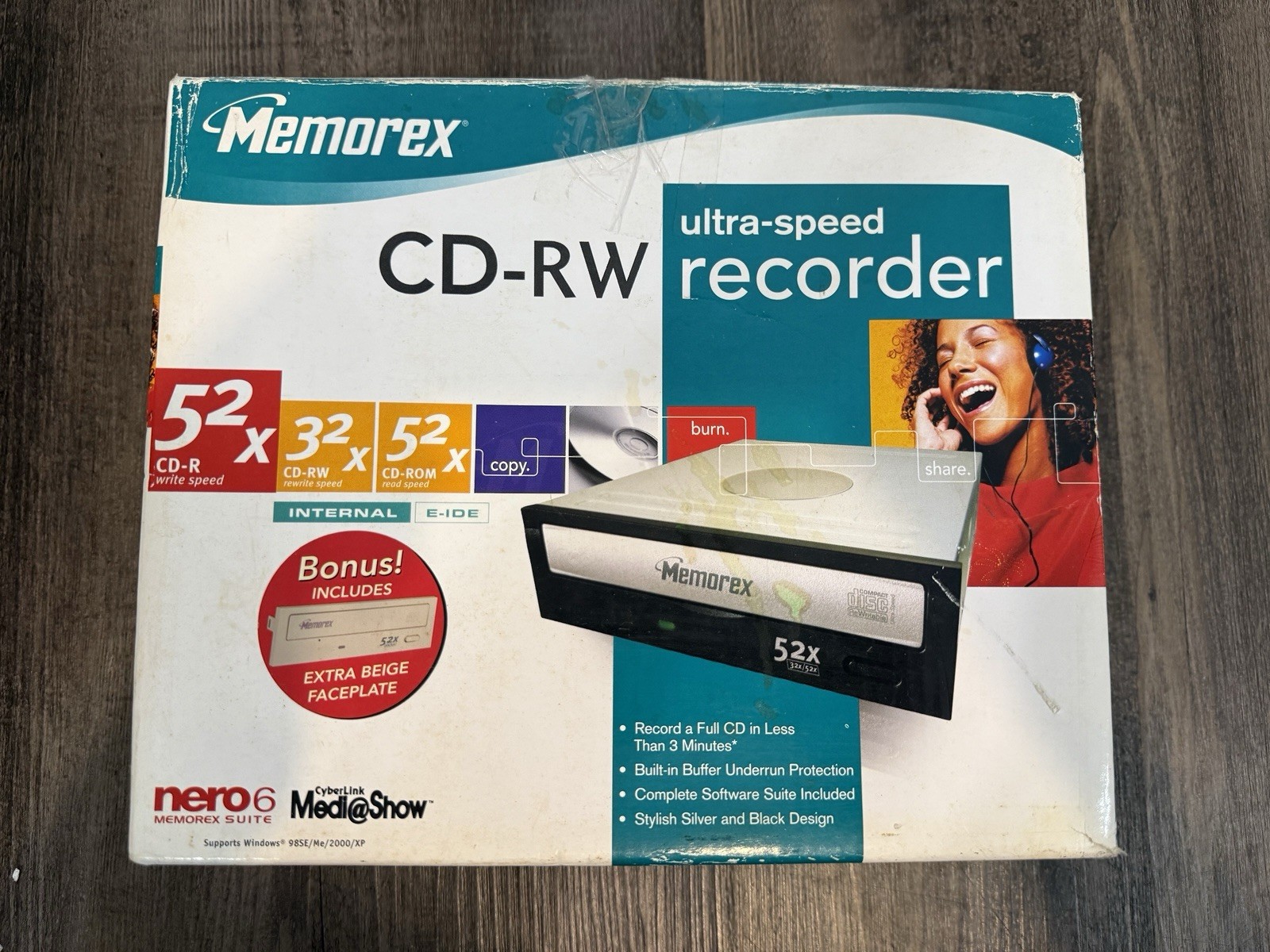 Memorex CD-RW Ultra Speed E-IDE Recorder Suite MRX523252A-J1-2
