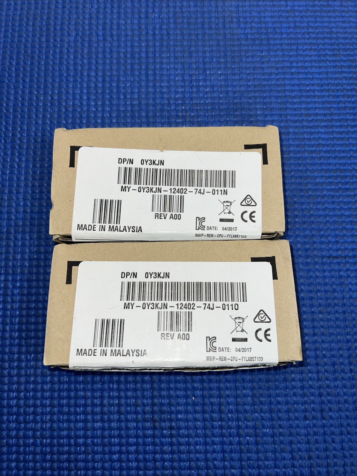LOT OF2) INTEL FTLX8571D3BCVIT1 SFP-10G-SR DELL 0Y3KJN 10GB FC SFP+ for X520-DA2