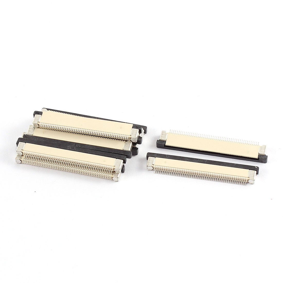 10Pcs Bottom Port 50Pin 0.5mm Pitch FFC FPC Ribbon Sockets Connector