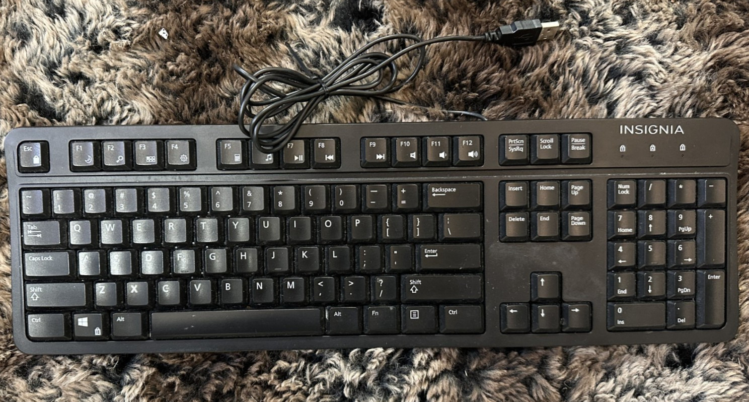 Insignia NS-PNK8001 USB Keyboard - Black
