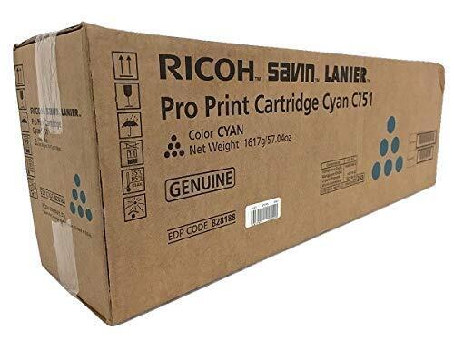 Ricoh 828188 Toner Cartridge Cyan Genuine C651EX C751 C751EX C651EX C751