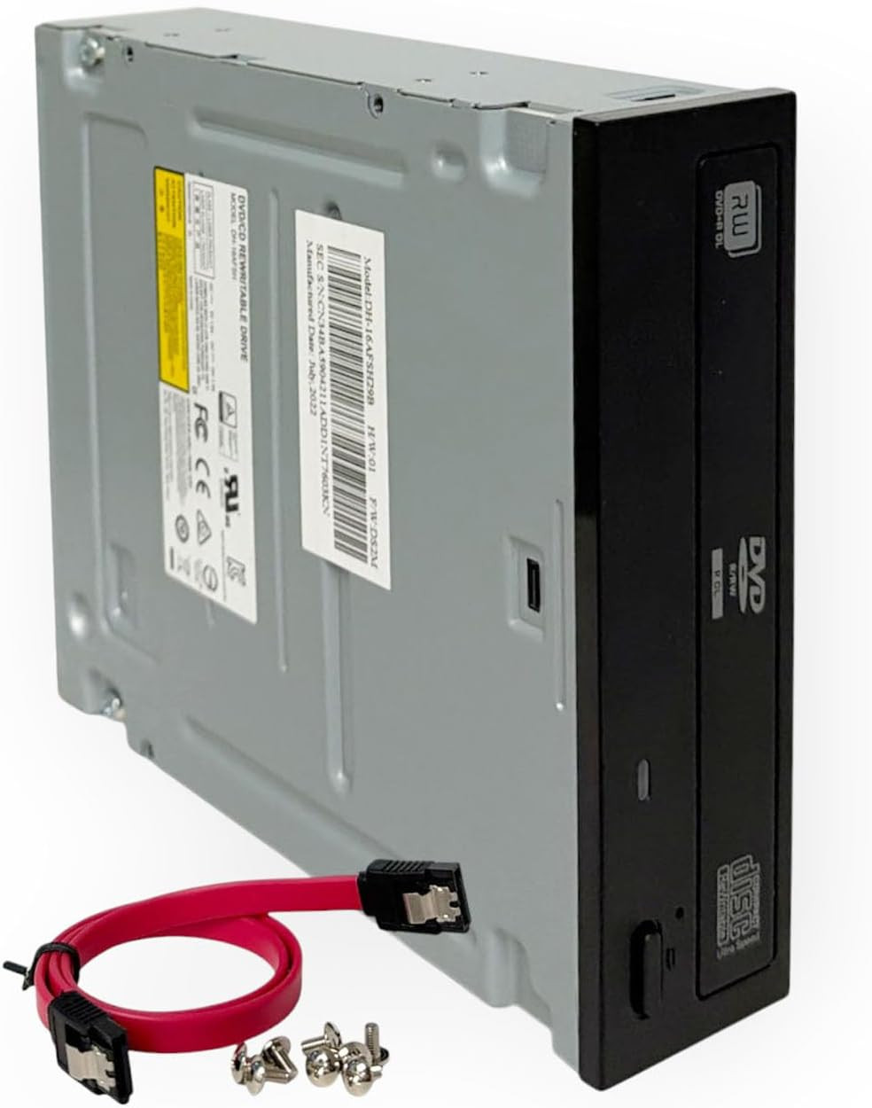 Lite-On Dual-Layer SATA DVD±RW Optical Drive with Installation Kit for Reading a