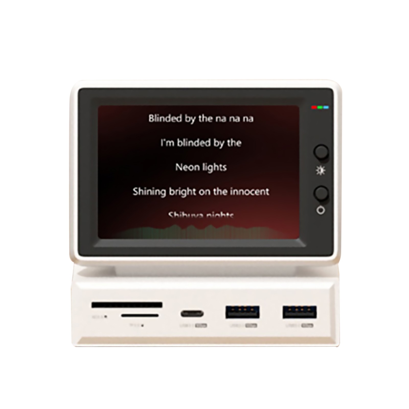 Mini Computer Secondary Screen LCD Display Monitor With Real Time Videos Play