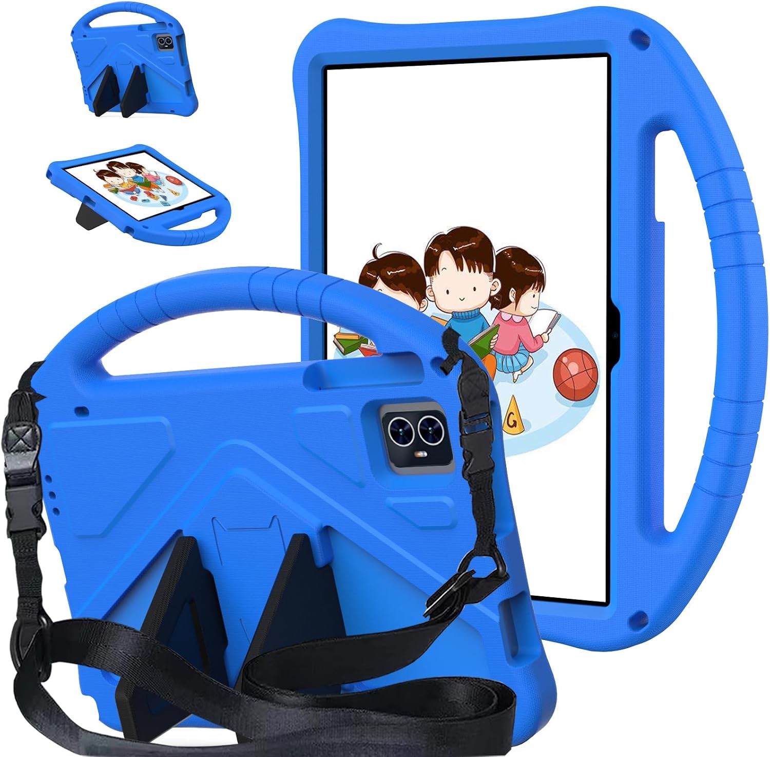 Shockproof EVA Case for Tmobile Revvl Tab 2 with Kids Shoulder Strap 2025