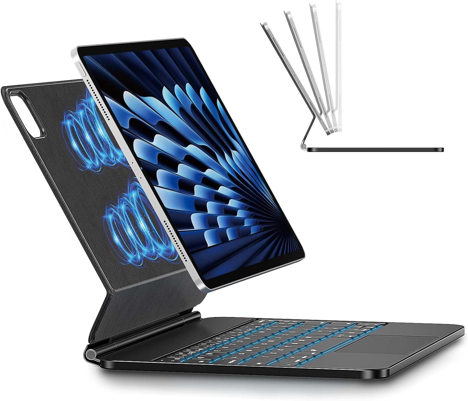Keyboard Case for Ipad Air 11-Inch M4/M3/M2, Magnetic Stand, Trackpad