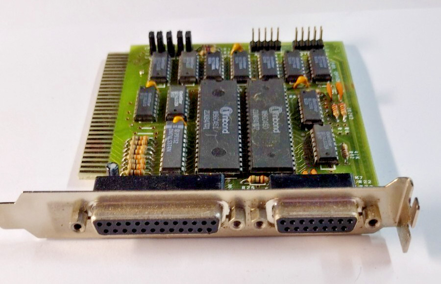 Parallel Serial IO Card Winbond  W86C450 & W86C451  IBM PC/2