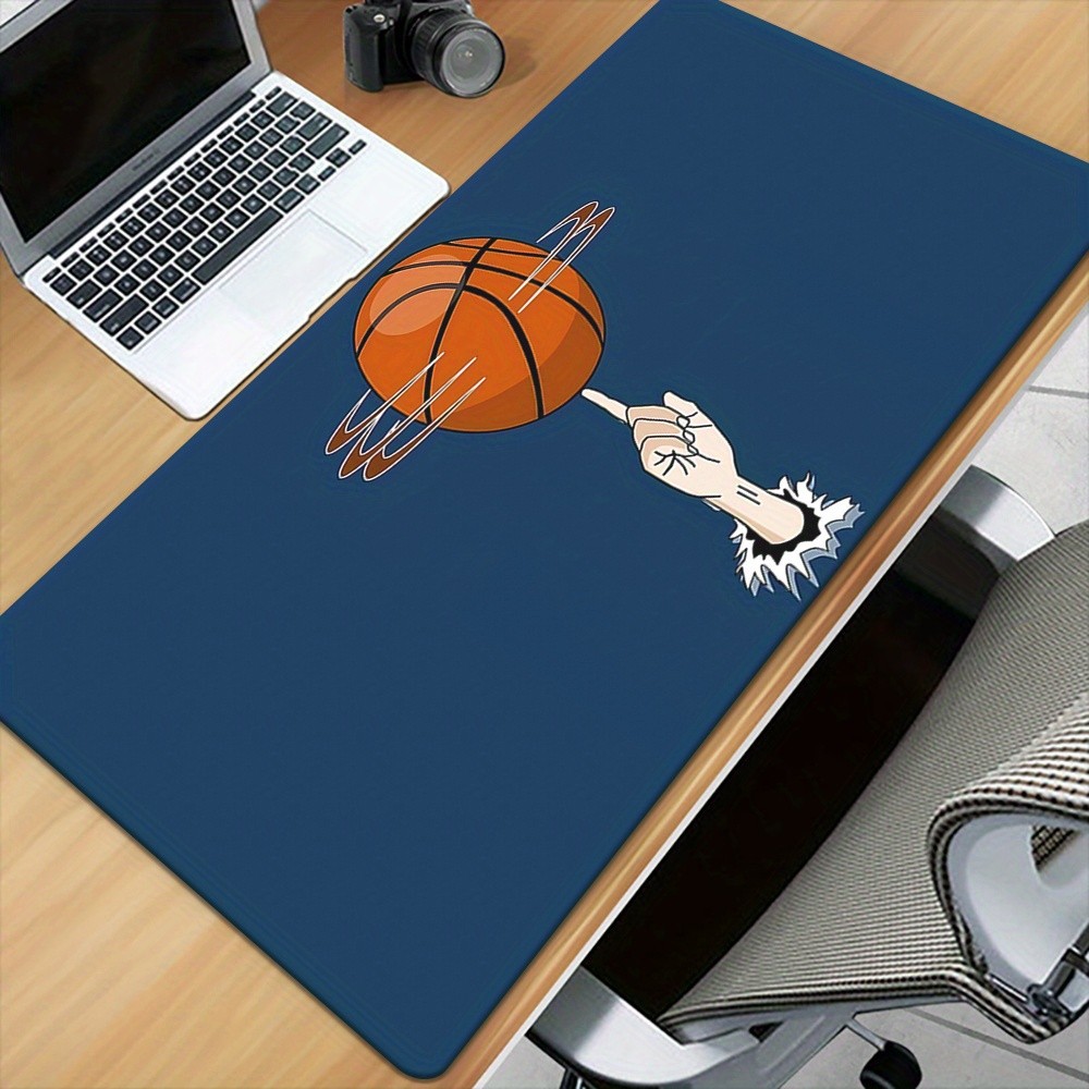 1pc Turn Basketball HD Printed Desk Pad, Multi-Functional XXL Mousepad, Gaming