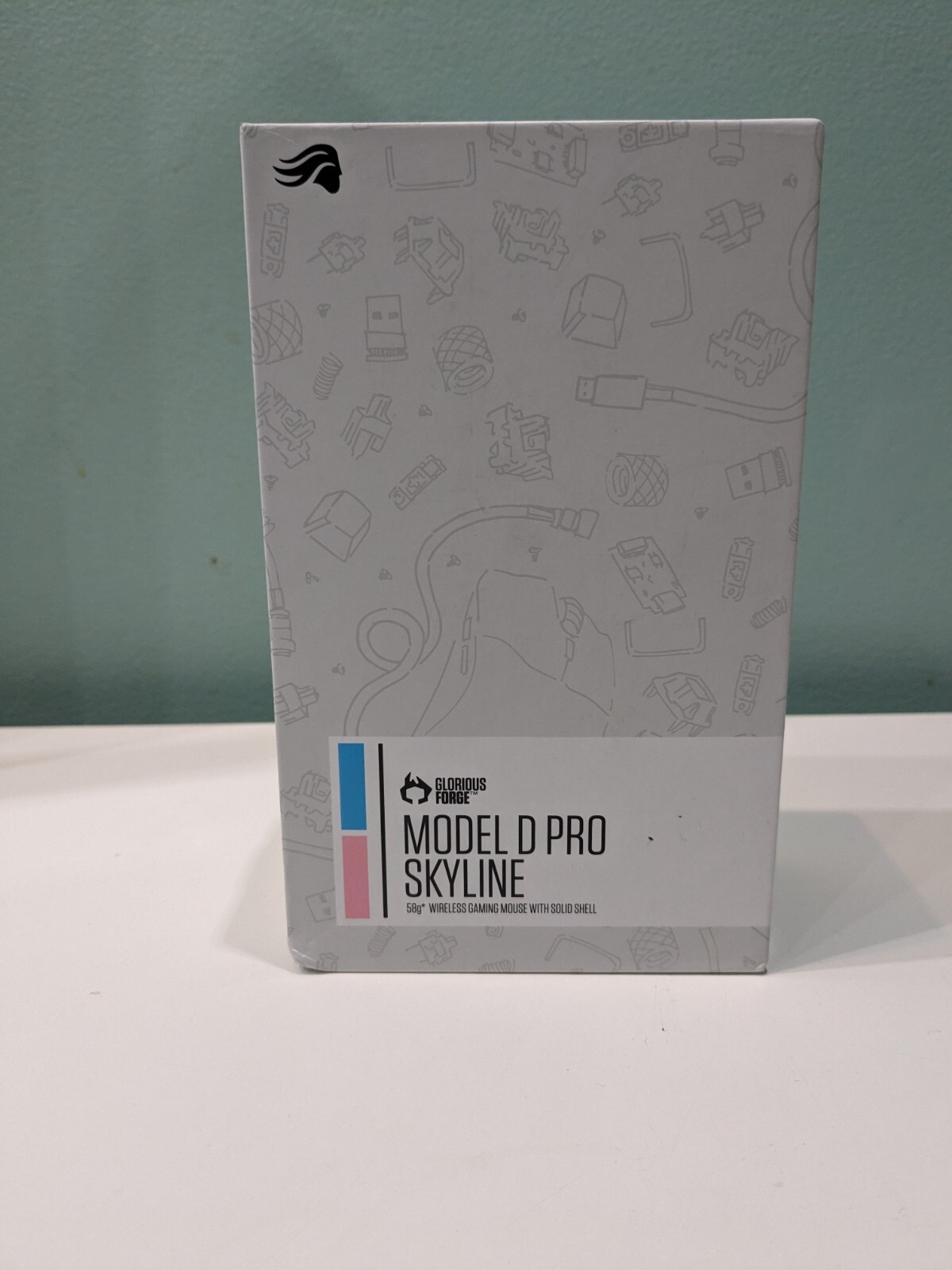 Glorious Forge Model D Pro Wireless Skyline Brand New Sealed Blue and Pink