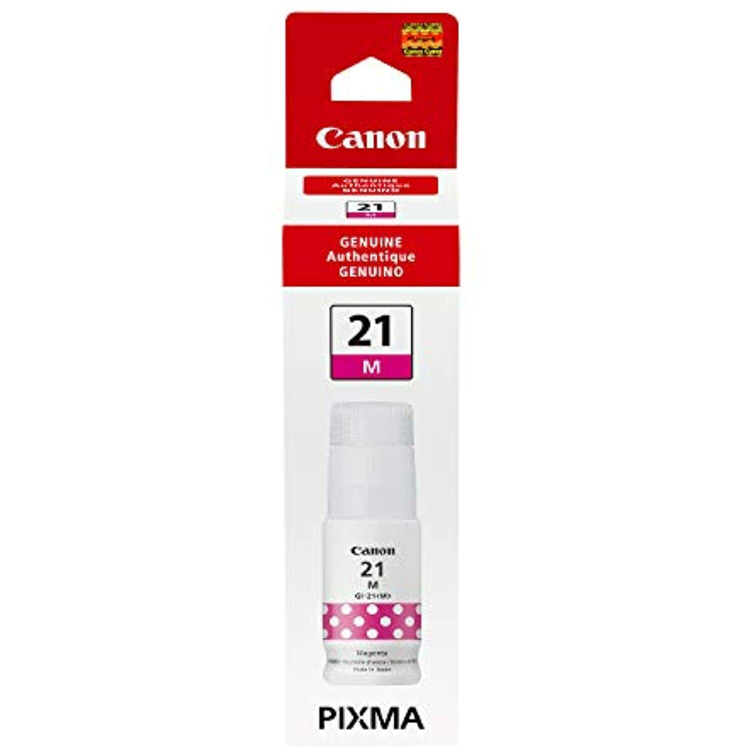 Canon GI-21 Magenta Ink Bottle, Compatible to G3260, G2260 & G1220 Supertank-NEW