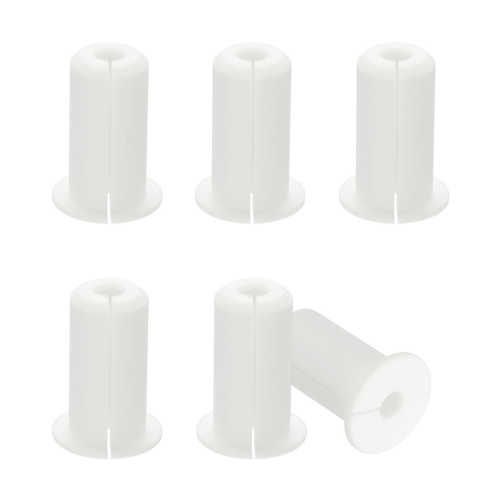 6Pcs, 3/4" Wall Grommet Cable Routing Kit for 0.3" 7.5mm Hole White