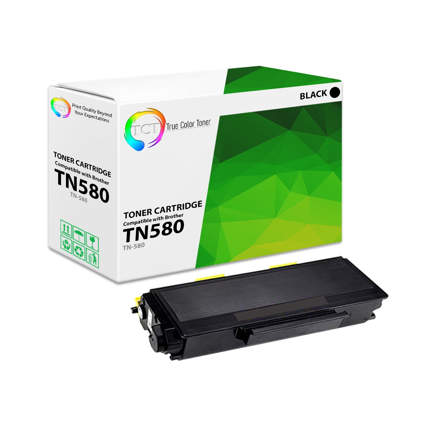 TCT TN580 High Yield Black Compatible Toner For Brother HL 5240 5250 MFC 8460