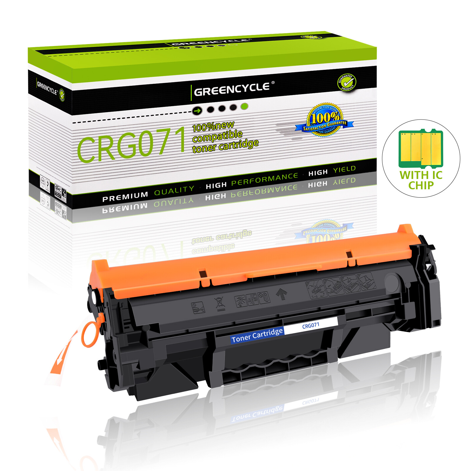 GREENCYCLE Compatible for Canon CRG071 Toner Lot for imageCLASS LBP122 LBP120