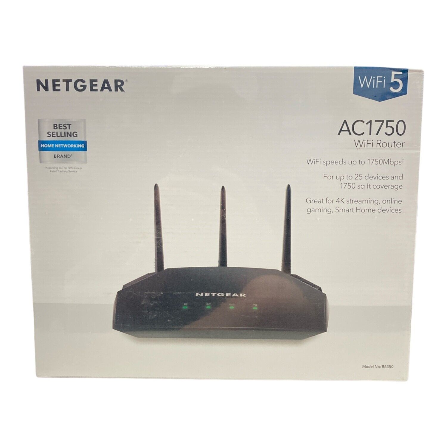 NETGEAR AC1750 Smart WiFi Router - WiFi 5 Dual Band Gigabit (R6350)