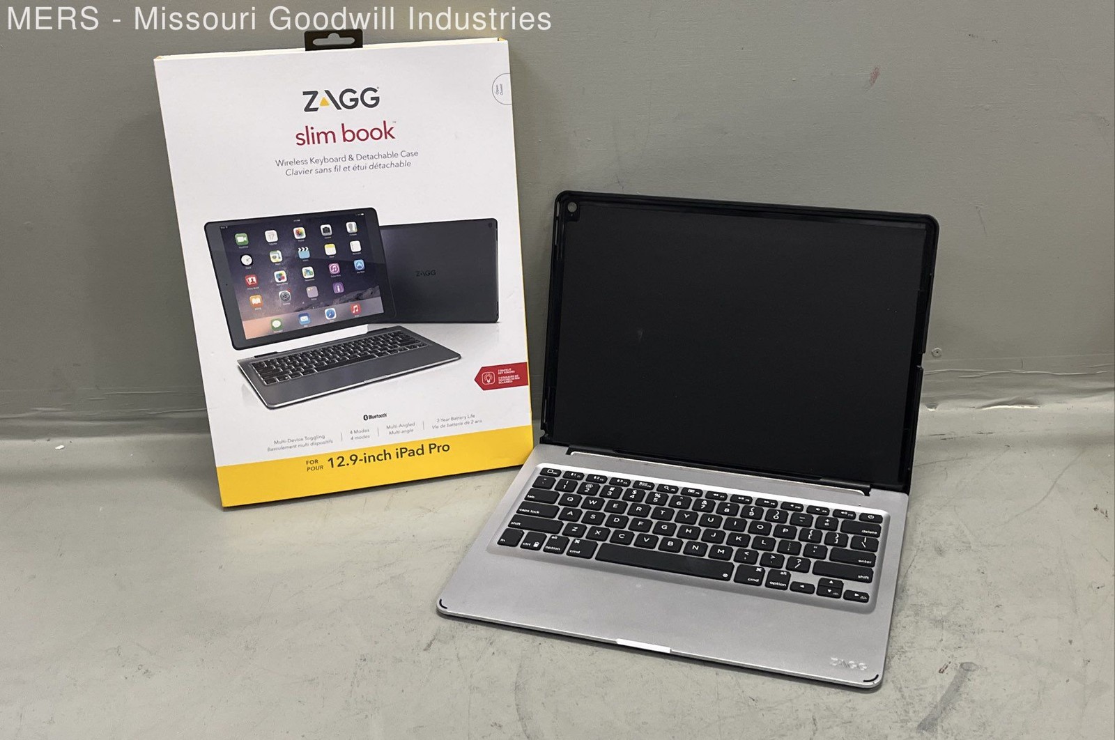 Zagg Slim Book Wireless Keyboard & Detachable Case for 12.9-inch iPad Pro