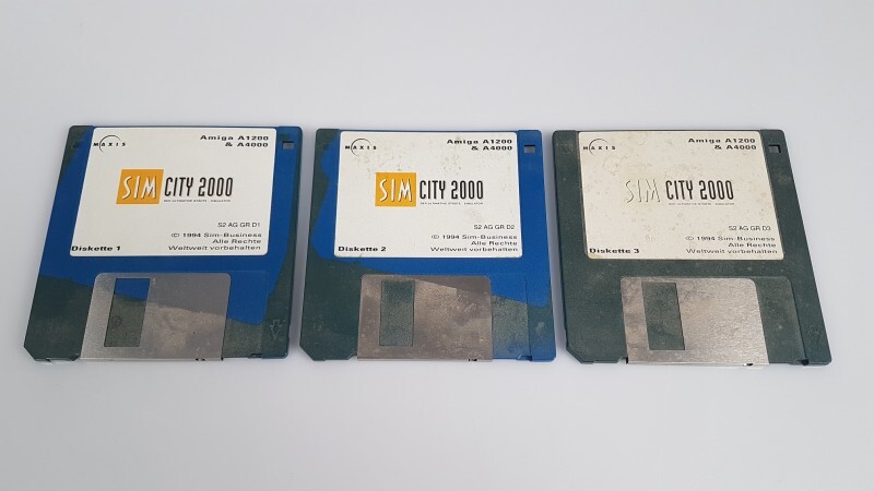 Maxis, Sim City 2000 Amiga Commodore Game 1994 for A1200 A4000