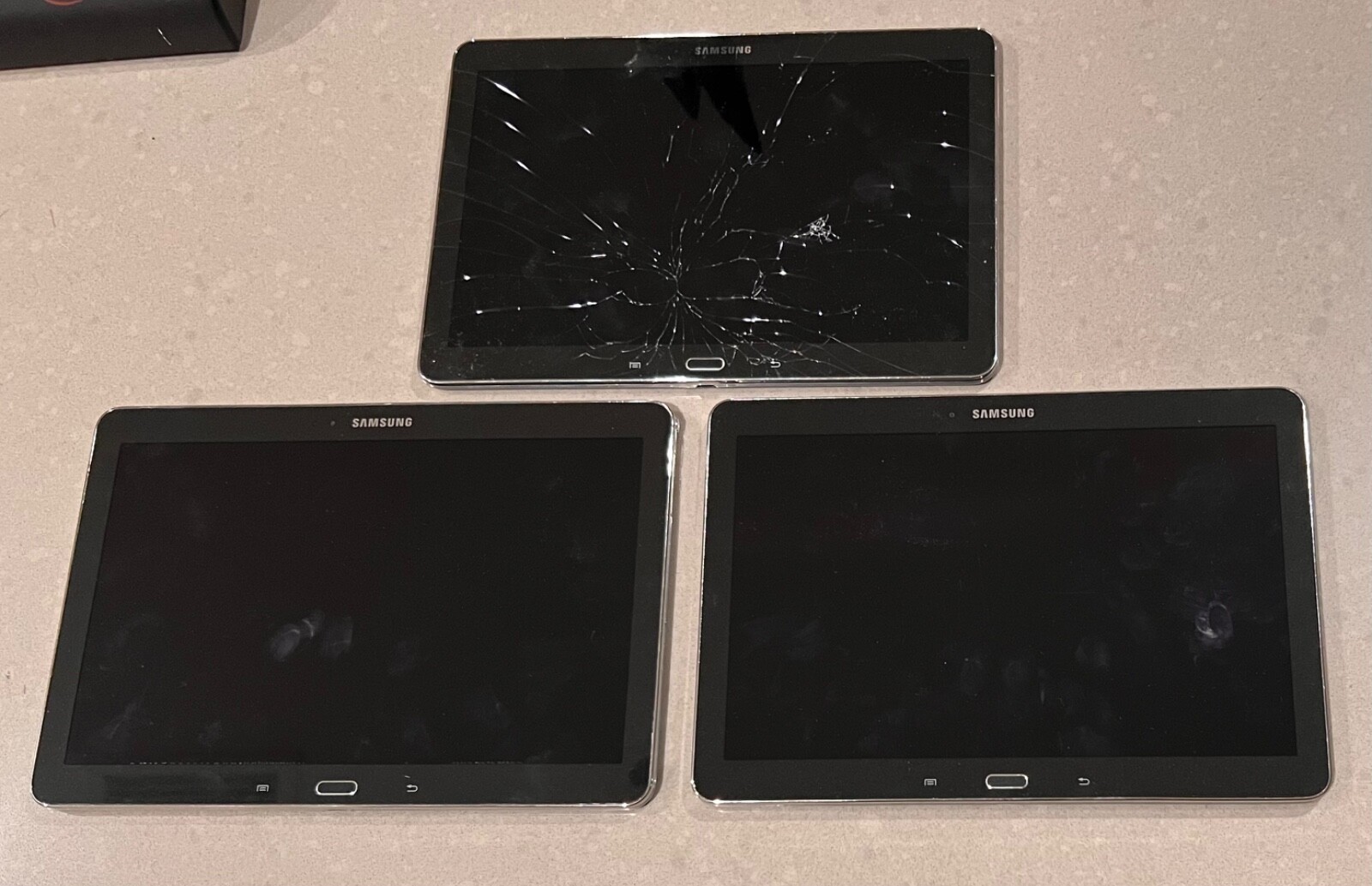 (3) Defective Samsung Galaxy Note 10.1 2014 Edition SM-P600 32GB Black Tablet