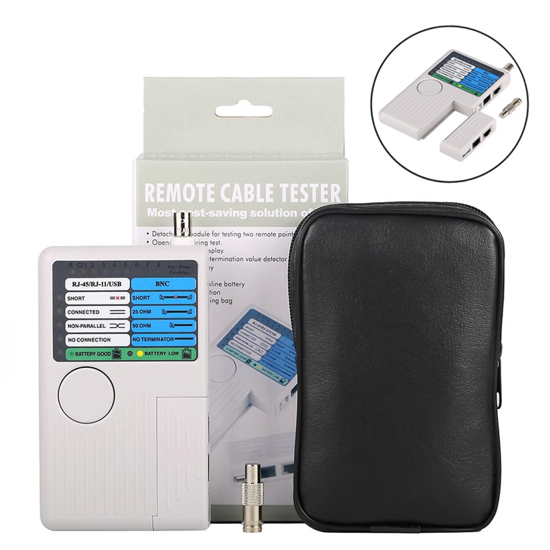 4 in 1 RJ45 RJ11 Network tester USB/BNC LAN Cable Cat5 Cat6 Cable Tester